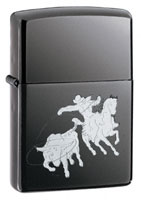 ZIPPO BULLROPING - BLACK ICE 