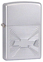 ZIPPO CHEVY BOW TIE ILLUSION - SATIN CHROME 