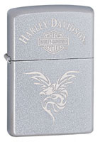 ZIPPO HARLEY-DAVIDSON EAGLE WITH ATTITUDE - SATIN CHROME 