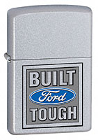 ZIPPO BUILT FORD TOUGH - SATIN CHROME 