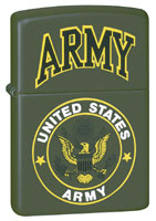 ZIPPO U.S. ARMY - GREEN MATTE 