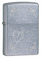 ZIPPO HEART TO HEART - STREET CHROME 