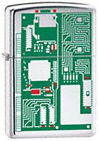 ZIPPO CIRCUIT BOARD - HIGH POLISH CHROME 