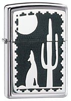 ZIPPO NOCTURNE EMBLEM - HIGH POLISH CHROME 