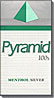 Pyramid Menthol Silver 100 Box Cigarettes